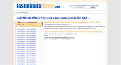 Desktop Screenshot of lastminuteoffers.com